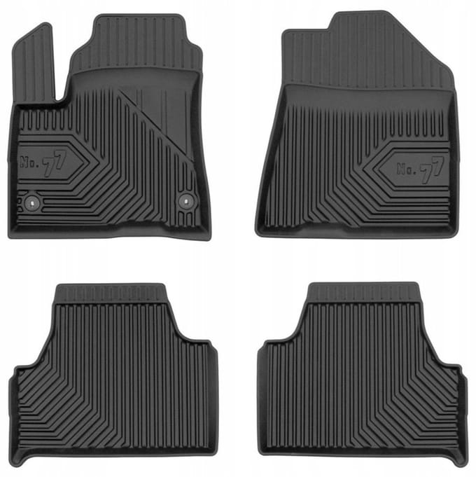 FROGUM 77 Automatten - Geschikt voor KIA E-SOUL (vanaf 2019) - TPE Rubber - Zwart