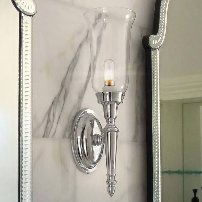 Elstead Lighting LED Badkamerarmatuur Dryden | 3W 3000K 300Lm 830 | IP44 | Dimbaar | Polished Chrome