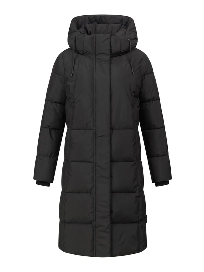 Marikoo dames lange gewatteerde winterjas Tabiaa XVI met capuchon & fleece