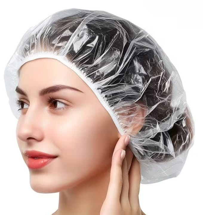 Douchekapjes – 100 Stuks – Transparante Plastic Douchemuts – Waterdichte Shower Caps – Elastisch – Voor Douche, Spa, Hotel & Kapsalon