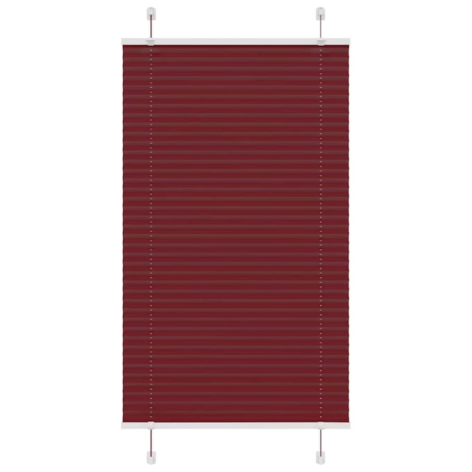 vidaXL - Plissé - rolgordijn - 70x100 - cm - stofbreedte - 69,4 - cm - bordeauxrood