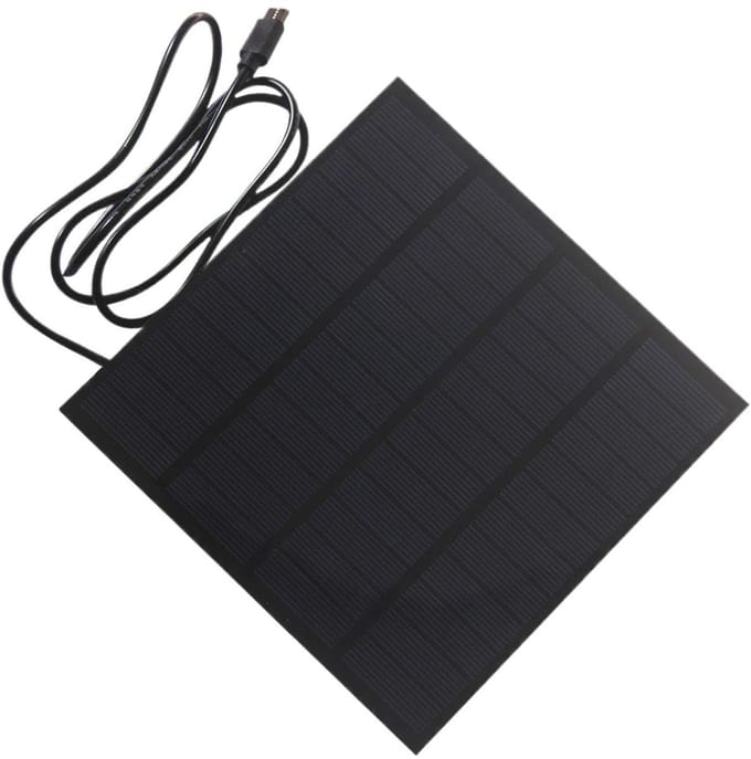 Zonnepaneel - Energie Oplader - Buiten Stroom - Efficiënte Oplading - 20W - Zwart