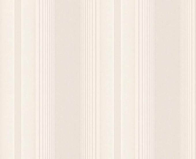 KLASSIEK STREPEN BEHANG - Beige Creme Metallic - AS Creation Hermitage 10