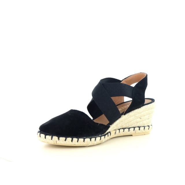 Verbenas Mila Sandalen Touwzool - Zwart - Maat 41
