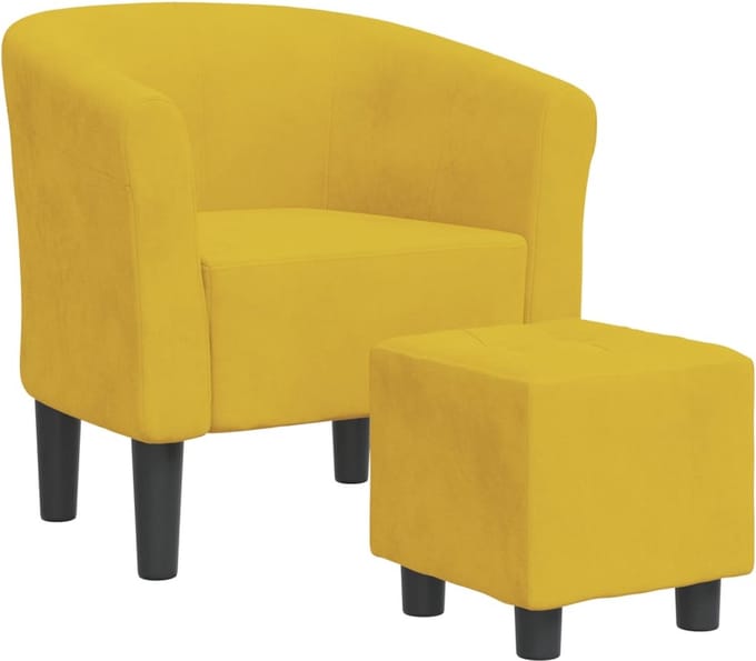 Fauteuil - Relaxzetel - Relaxstoel - Relaxfauteuil - Stoel - Voor één Persoon - Geel