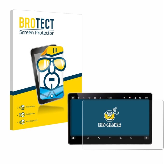 BROTECT - Screenprotector voor Skoda Kodiaq Selection 13" Infotainmentdisplay 2024 - Folie Beschermfolie transparant
