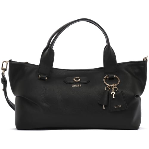 GUESS handtas schoudertas Suzy 3 Compartment Satchel Black zwart