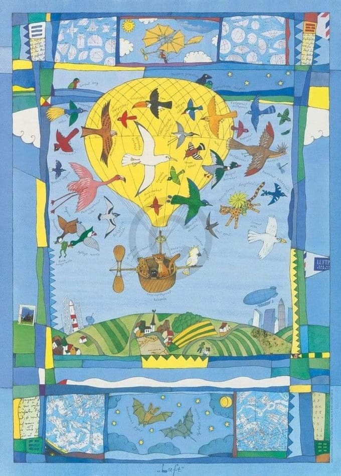 Kunstdruk Vitali P, Konstantinov - Luft 48x67cm