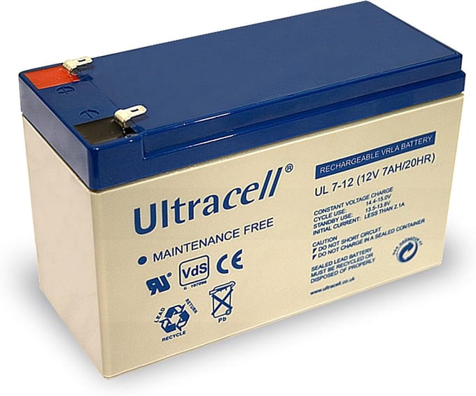 Loodaccu - Oplaadbare Batterij - Energie Opslag - 12 Volt Capaciteit - 7 Ah