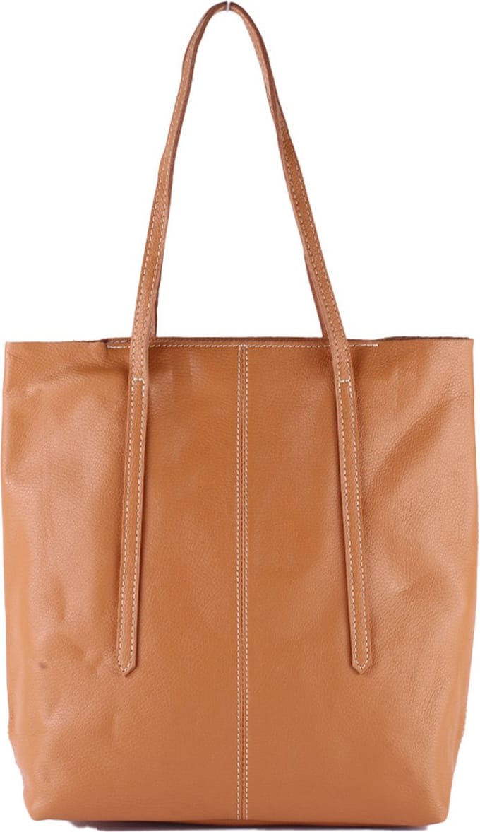 Giuliano shopper Felicia - Cognac - Dames - Made in Italy