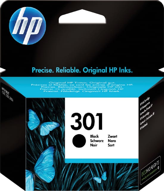 HP 301 - Inktcartridge - Origineel - Standaard capaciteit - Zwart