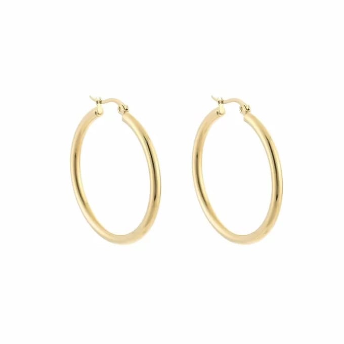 Bijoutheek Oorringen Hoop 3 mm Goud