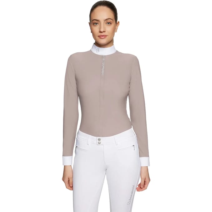 Dames wedstrijdpolo met lange mouwen Samshield Roxane Premium