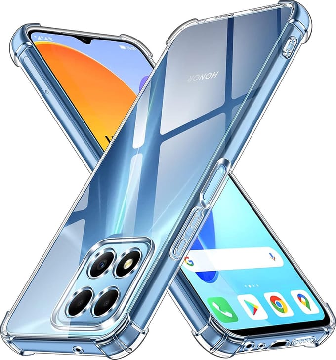 Hoesje geschikt voor HONOR X6/X8 5G/70 Lite - Techsuit Shockproof Silicone Back Cover - Transparant