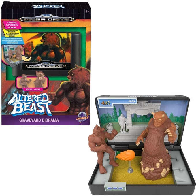 Console Heroes Sega Mega Drive Altered Beast Graveyard Diorama