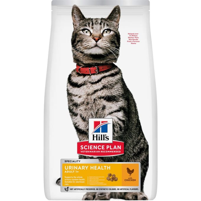 3kg Adult Urinary Health Kip Hill's Science Plan Kattenvoer