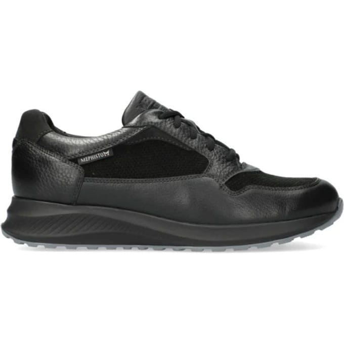Mephisto Davis - heren sneaker - zwart - maat 47.5 (EU) 12.5 (UK)