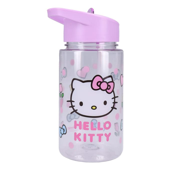 Hello Kitty Drink Up - Drinkfles - 450ml - Paars - Schoolbeker