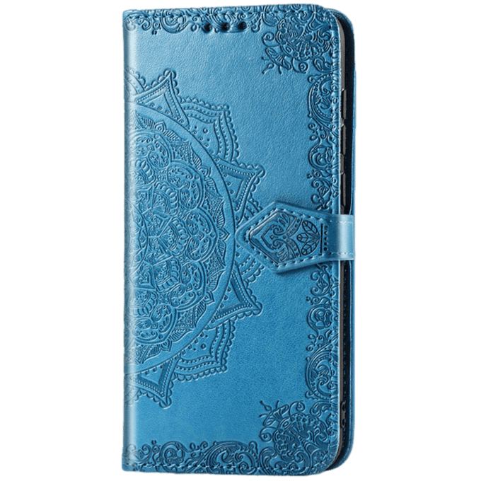 Comfycase Samsung Galaxy S20 Mandala Booklet Telefoonhoesje Blauw