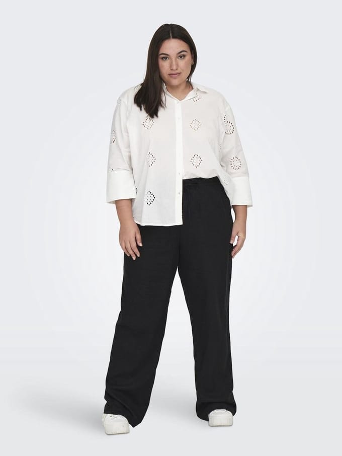 ONLY CARMAKOMA - CARTALLIE 3/4 LONG SHIRT WVN - Dames - Blouses
