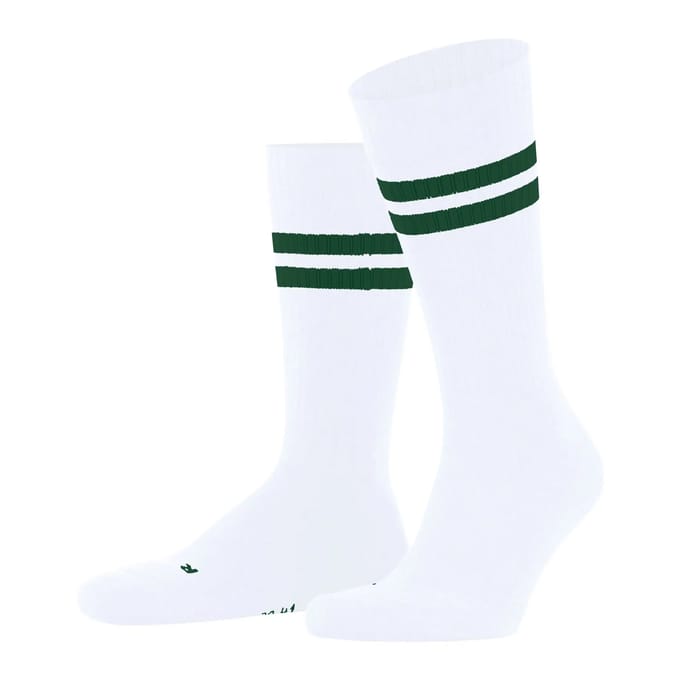 FALKE Dynamic gedessineerd katoen sokken unisex wit - maat 44-45