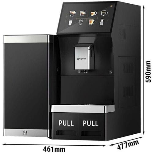 GGM Gastro Kaffeevollautomat - 16 Programme - 10 Zoll Touchscreen - inkl. Milchkühlschrank
