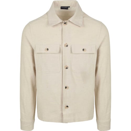 Suitable Drop Loop Overshirt Sand - Maat L - Heren