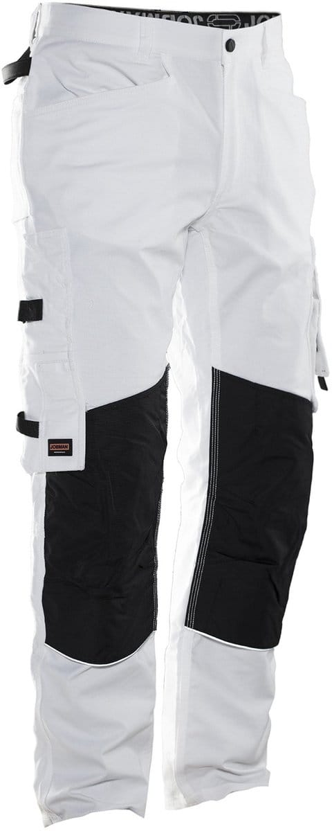 Jobman 2130 Painters' Trousers 65213011 - Wit/zwart - C52