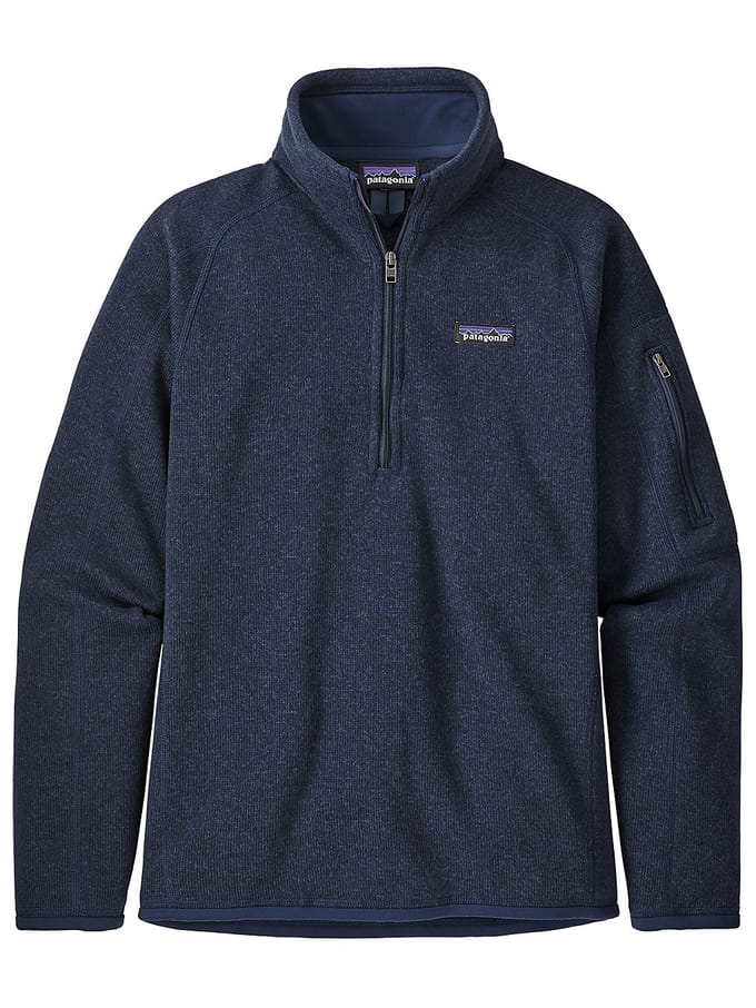 Patagonia Better Sweater 1/4 Half-Zip Fleece Trui blauw