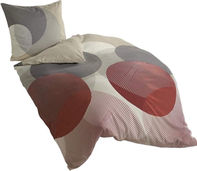 Dailygoody - Beddengoed - Flanellen dekbedovertrek - Kiezel 135x200
