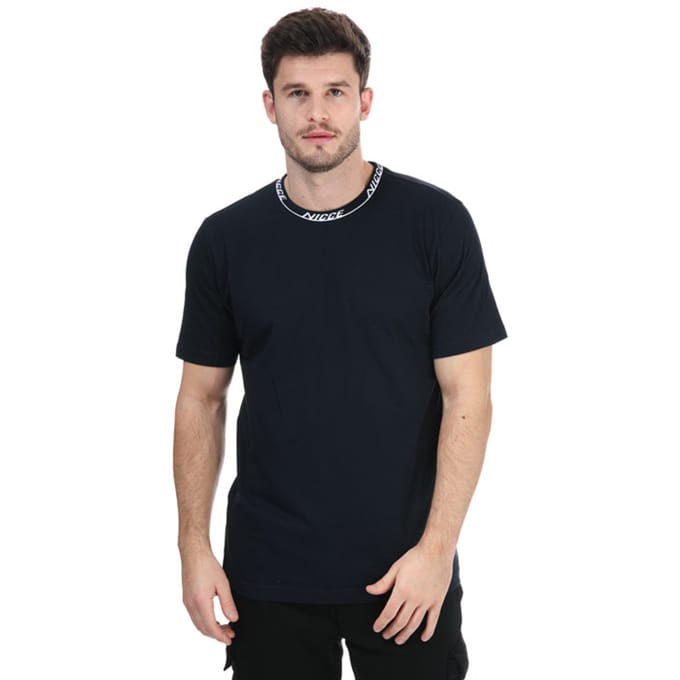 Heren NICCE Eto T-Shirt in Navy