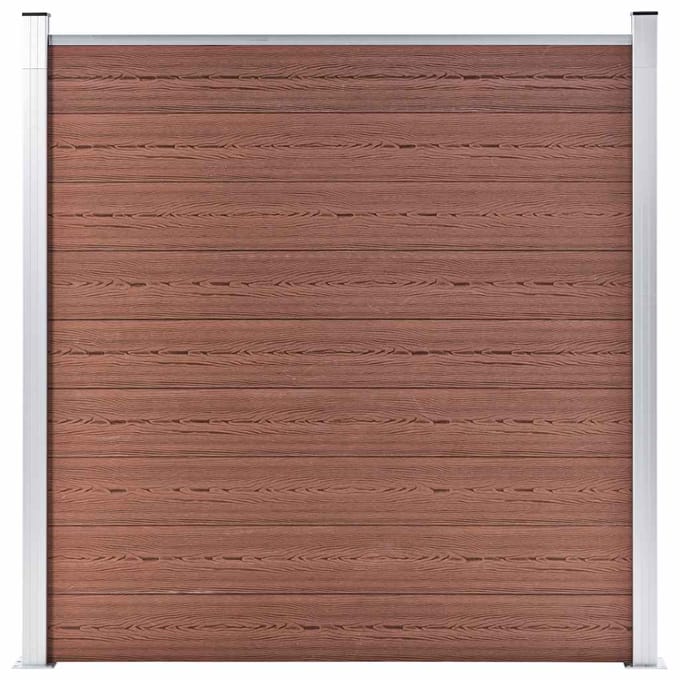 vidaXL - Schutting - 180x186 - cm - HKC - bruin
