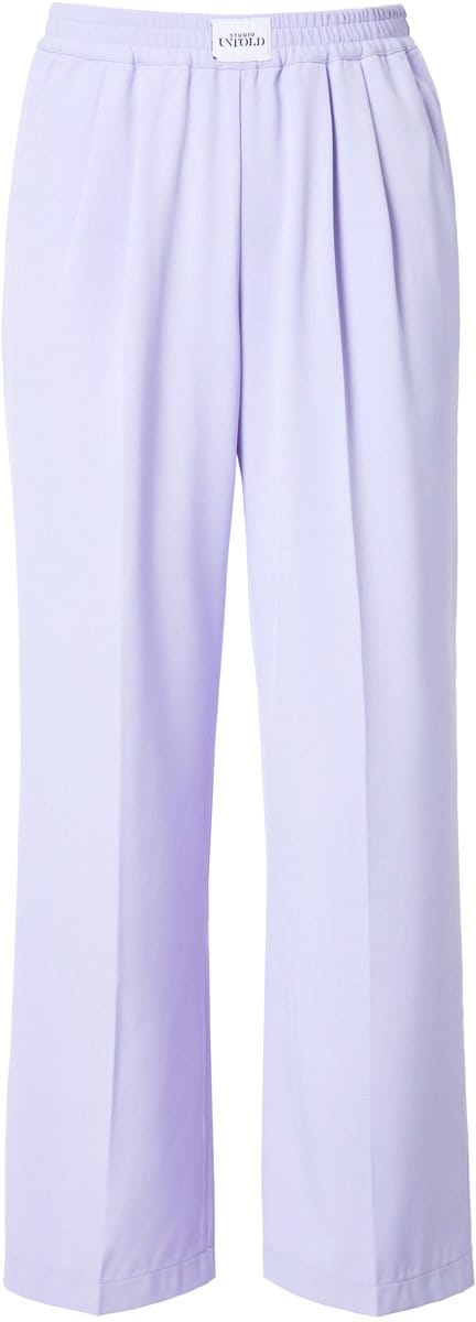 Studio Untold - Dames - Broek straight legs elastische tailleband met label - Lavendel - Maat 44