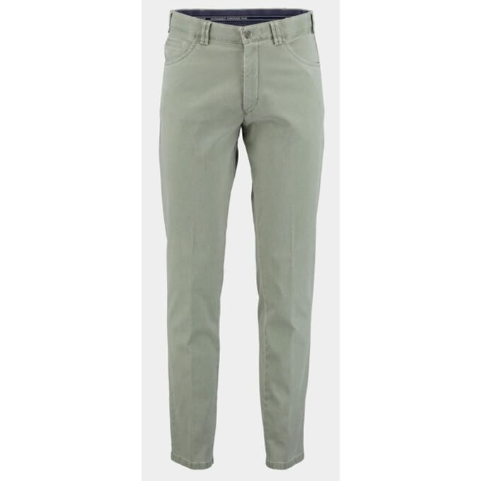 Meyer Broek Dublin Active Flex Super Microstructure 2-Way Stretch Sage Green / male