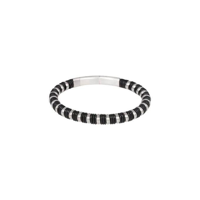 iXXXi Men-Logan-Zilverkleurig Mat-Heren Armband
