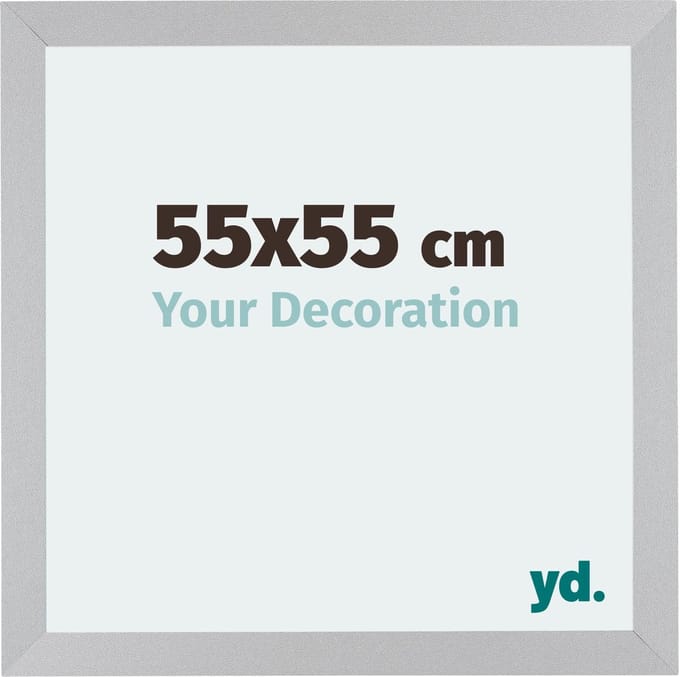 Your Decoration - Fotolijst 55x55 cm - MDF - Zilver Mat - Mura