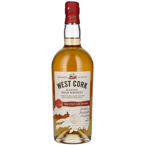 West Cork Irish Whiskey West Cork Blended Irish Whiskey IRISH STOUT CASK FINISH 40% Vol. 0,7l