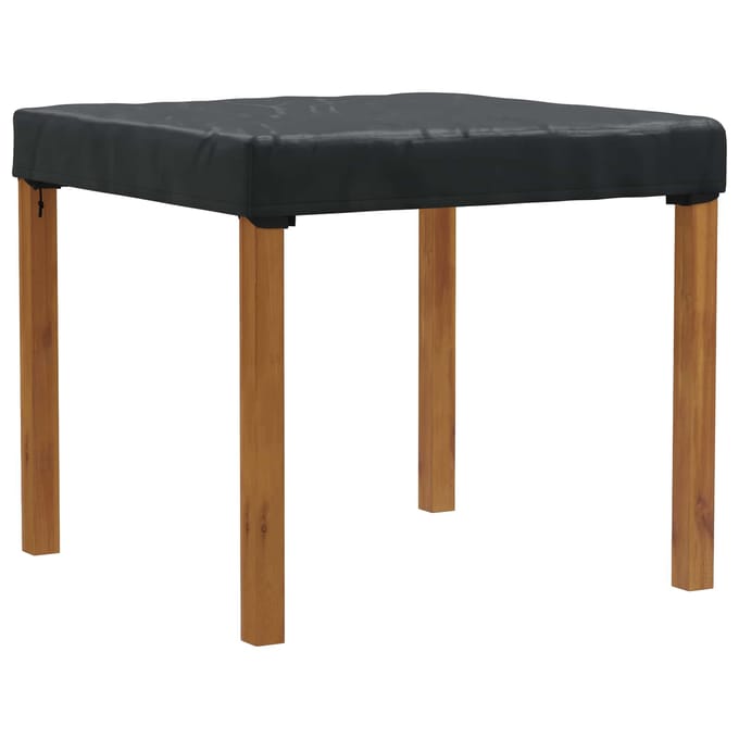 vidaXL - Tafel - Dekking - 92 - x - 92 - x - 15 - cm - Vierkant - Waterdicht - Zwart