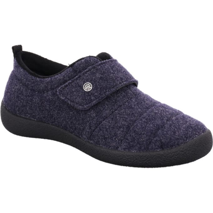 Rohde 2007 56 Pantoffels Sloffen Blauw Vilt Dames - Blauw - 41