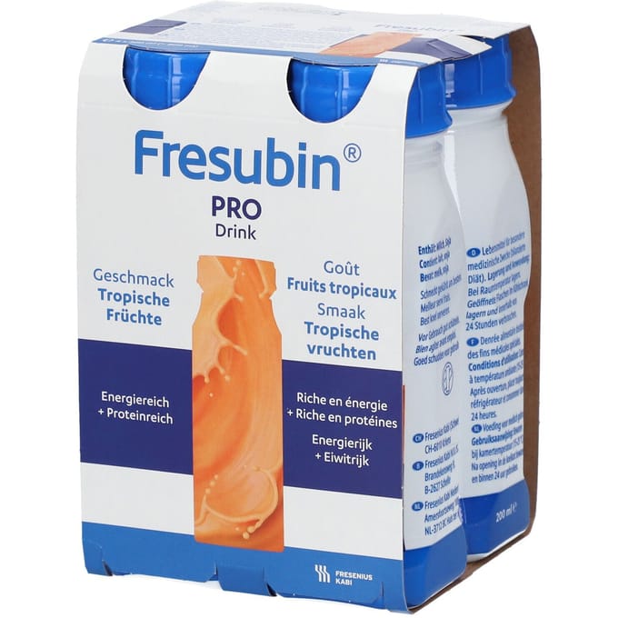 Fresubin Pro Drink Tropische Vruchten Fl 4x200ml