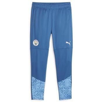 PUMA MCFC Training Pants Heren Sportbroek - Blauw - Maat S