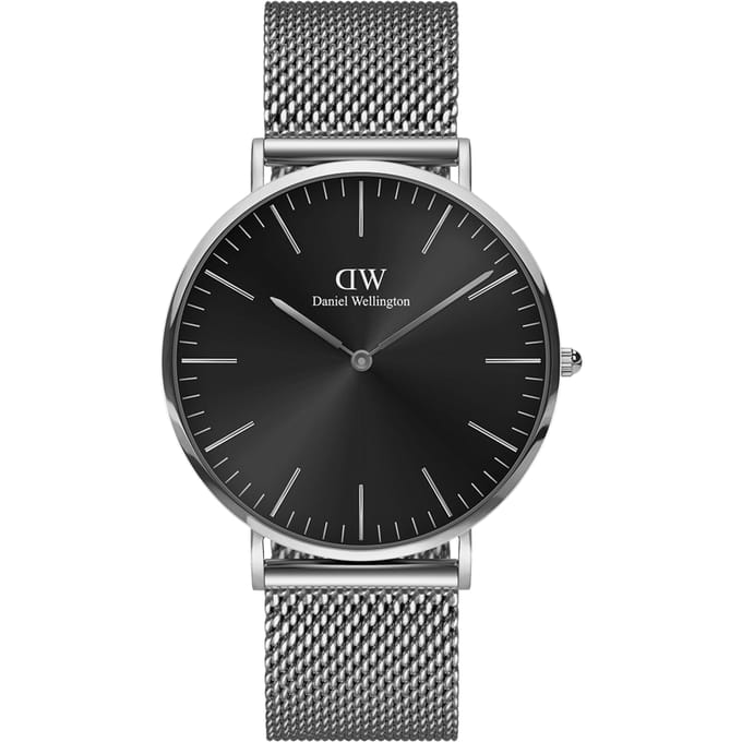 Daniel Wellington DW Watch Classic Mesh Onyx 40mm MIC Silver
