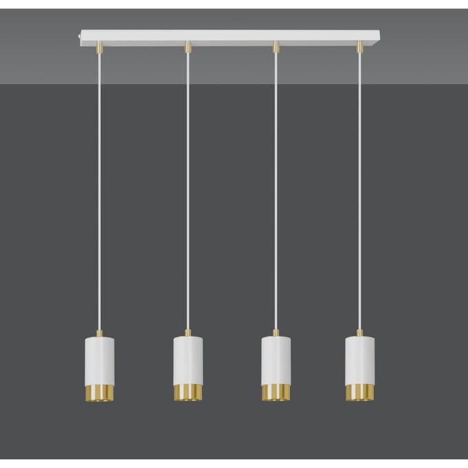 4-lichts hanglamp Kumiko | Loft46