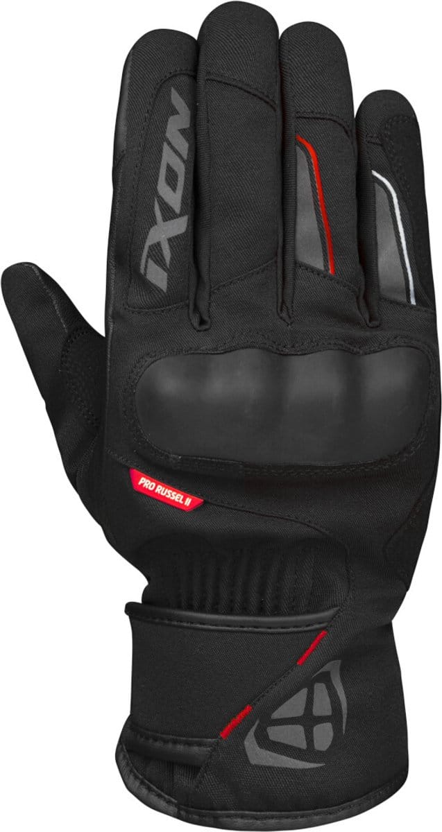 Ixon Pro Russel 2 Zwart Rood Waterdichte Handschoenen - Handschoen
