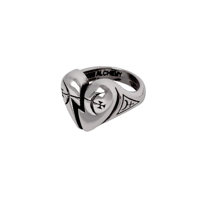 Alchemy Gothic - Gothic Ring - Broken Promise - zilverkleurig