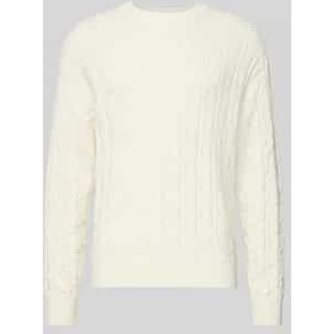 Gebreide pullover met ronde hals Model 'EASY'