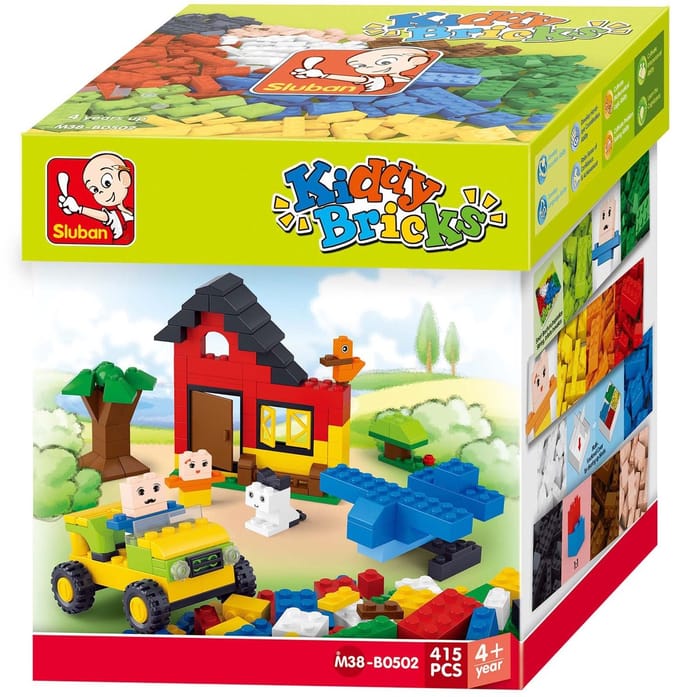 Sluban Kiddy Bricks - Basis Bouwstenen 415 stuks M38-B0502Sluban