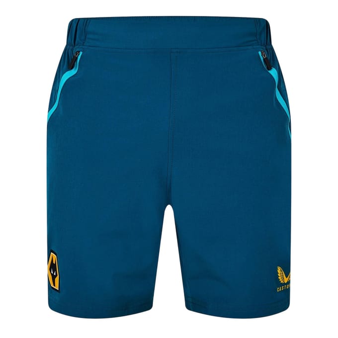 Castore Heren Wolves Voetbalkorte Broek (Bay Green)