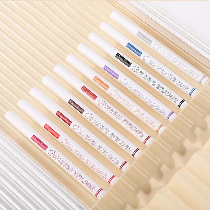 Witte Waterdichte Vloeibare Eyeliner Pen Langhoudende Eyeliner Pen Oogmake-up Cosmetica wit