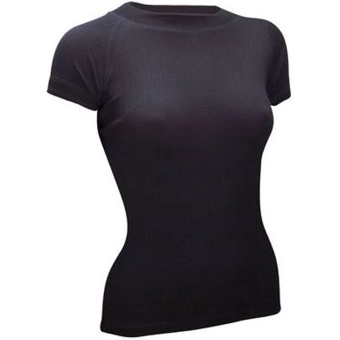 Avento - Maat 36 - Thermoshirt Korte Mouw - Vrouwen - Zwart